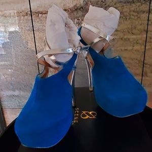 Gorgeous Blue Suede Stilettos